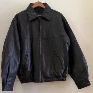 Men's Black Leather Jacket